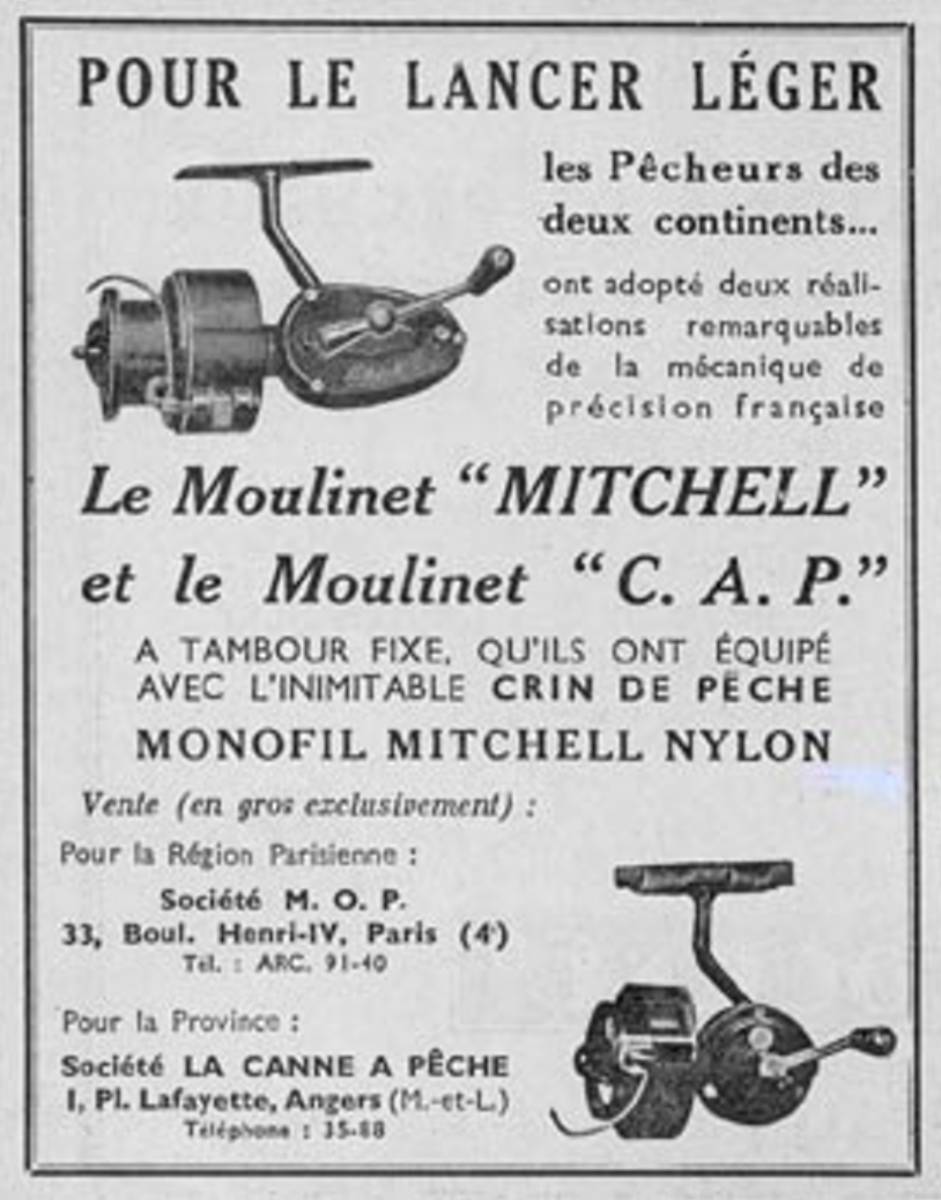 1968 Garcia Mitchell fishing reel ad.and I am THRILLED BEYOND BELIEF  that my husband found me one yesterday! The actual ro…